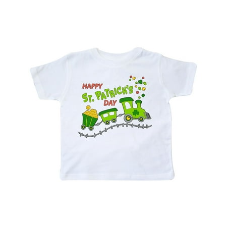 Happy St. Patrick's Day shamrock train Toddler T-Shirt