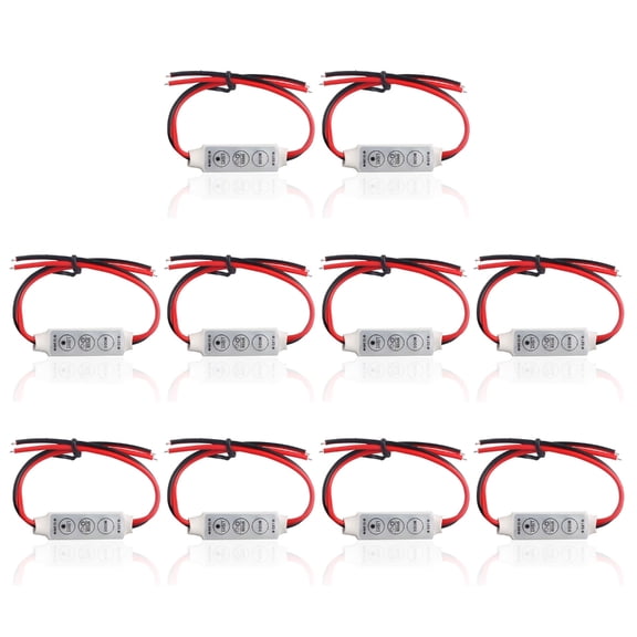 3 Button LED Dimmer Controller 8 Levels Brightness Adjustment Waterproof