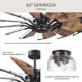 thumbnail image 4 of Springer Collection 60" Twelve-Blade 60" Ceiling Fan, 4 of 18