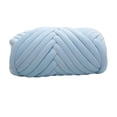 thumbnail image 4 of 1kg Velvet Chunky Yarn Arm Knitting Washable Crochet Soft DIY Tube Giant Yarn Weight Yarn for Macrame Projects Blanket Baskets Hats Pet Bed Light Blue, 4 of 8
