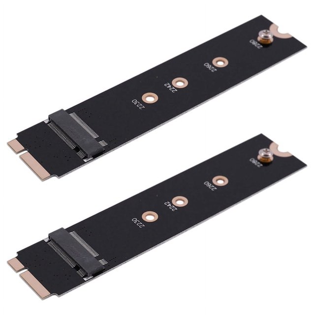 2X Tarjeta de Adaptador A 64G 128G 256G 512G M.2 Ngff Ssd para 2012 A1466 A1465