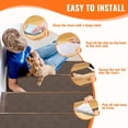 thumbnail image 5 of Stair Treads Non-Slip for Wooden Steps, 15Pack - 8" x 30" Edging Stair Runner Indoor for Kids Elders & Pets, Washable Carpet Stair Treads with Peel & Stick Reusable TPE Backing, Brown, 5 of 13