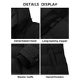 thumbnail image 3 of Wantdo Women's Plus Size Coat Quilted Winter Puffer Jacket Thicken Hooded Parka Coat Black 2XL, 3 of 7