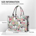 thumbnail image 3 of Large Capacity Tote Bag,Shih Tzu Dog and Flower Floral Handbag Fashion Luxury Tote Bag,15.7"x13"x 5.1" Inches,Laptop Compatible, 3 of 6