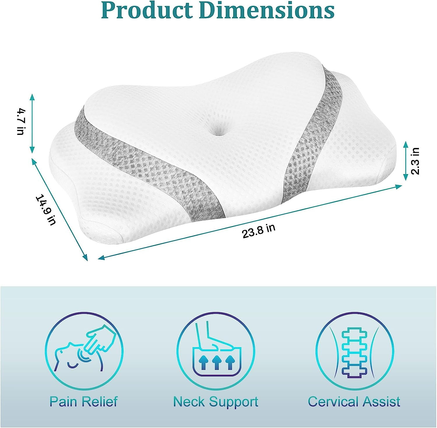 Neck pillow dimensions online