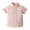 Pink, variant on Boys Short Sleeve Button Down Dress Shirts Summer Casual Gentleman Tops Beach Holiday Blue School Uniform Shirt Size 4T