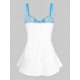 thumbnail image 3 of Tank Top de Talla Extra con Estampado de Mariposa y Cordones Rosegal  Camisetas sin mangas de talla grande, 3 of 5