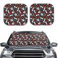 thumbnail image 2 of Haiem Paw And Bones Car Windshield Sun Shade (2 Pieces) Foldable Windshield Sun Shade Car Accessories for Truck SUV Pickup-Medium, 2 of 7