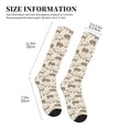 thumbnail image 2 of Lsque Vintage Farm Pigs Pattern Sport Compression Socks for Men & Women 15-20 mmHg Knee High Nurse Pregnant Running Medical and Travel Athletic, 2 of 6