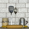 Abolos- Metallic 3" x 6" Glass Subway Tile in Glossy Smooth in Pearl White (12sqft / 96pcs)