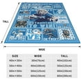 thumbnail image 2 of Football Blanket Football Fan Gifts for Men Women Kids Football Team Fans Blanket Super Cozy Soft Lightweight Travel Throw Blanket for Living Room 60" X 50", 2 of 5