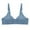 Blue Everyday Bra, variant on HAPIMO Women's Plus Size Everyday Bra Floral Lifting Bra Comfy Underwear Elderly Wireless Brassiere Clearance Solid Color Trendy Lady Lingerie Blue L