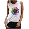 thumbnail image 2 of DailyTrove Women's Tie-Dye Floral Tank Top - Polyester Casual Summer & Boho Wear, Vibrant for Outings, 2 of 4