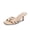 NUDE, variant on Women's Strappy Kitten Heels 2.5 inch Stability Cute Flip Flops Thong Sandals with Cushioned Insoles for All-day Wear Prom Party Vacation