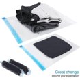 thumbnail image 2 of Lot de 2 Sacs de Voyage Économiseurs d'Espace Réutilisables Sacs de Rangement sous Vide Économisent 75 % d'Espace, s'Enroulent et Se Compressent, Pas Besoin de Machine Ou de Pompe sous Vide, 2 of 5
