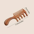 thumbnail image 6 of Natural Sandalwood Hair Combs Anti-Static Wooden Comb Massager Long Wide Tooth Detangle Sandalwood Comb Hair Care Household Gift, 6 of 6
