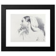 thumbnail image 2 of Bernard-Romain Julien 24x20 Black Modern Framed Museum Art Print Titled - Julien's Studies of Heads Pl 17 (1840), 2 of 5