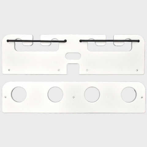 Crest Pontoon Rod Rack Holder 2000121 | Starboard Polar White (2 PC)