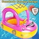 thumbnail image 2 of Baby Inflatable Pool Float With Canopy, Car Shaped Babies Swim Float Boat With Sunshade Safty Seat For Toddler Infant Swim Ring Pool Spring Floaties S, 2 of 5