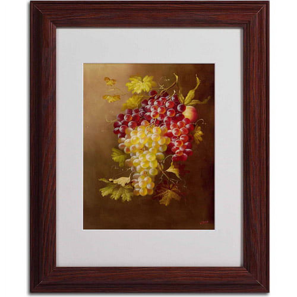 "Still Life with Grapes" Canvas Art by Rio, Wood Frame