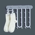 thumbnail image 4 of Hole Wall Mounted Sock Drying Artifact Folding Hanging Rotating Clothes Rack Pole Balcony Toilet Cool Multi Function Clip, 4 of 8