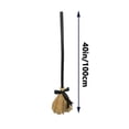 thumbnail image 3 of 40 inch Moving Witch Broom with Lights and Sound, Animated Halloween Decoration for Living Room, Entryway, Porch, Party Scene and Spooky Seasonal Display-Without String Lights, 3 of 6
