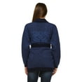 thumbnail image 2 of Marcelle Margaux Women's Waist Tie Open Front Cardigan - Navy Blue - Small, 2 of 3
