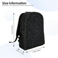 thumbnail image 4 of Easygd Black Glitter Versatile and Stylish Backpack: Comfort, Storage, and Durability for College,Work, Travel, and Everyday Use, 4 of 8
