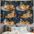 thumbnail image 2 of Orinice Dog Stars Space Art Tapestry Wall Hanging Unique Style Home Wall Decor for Living Room Bedroom Farmhouse Dorm 60x50inch, 2 of 6