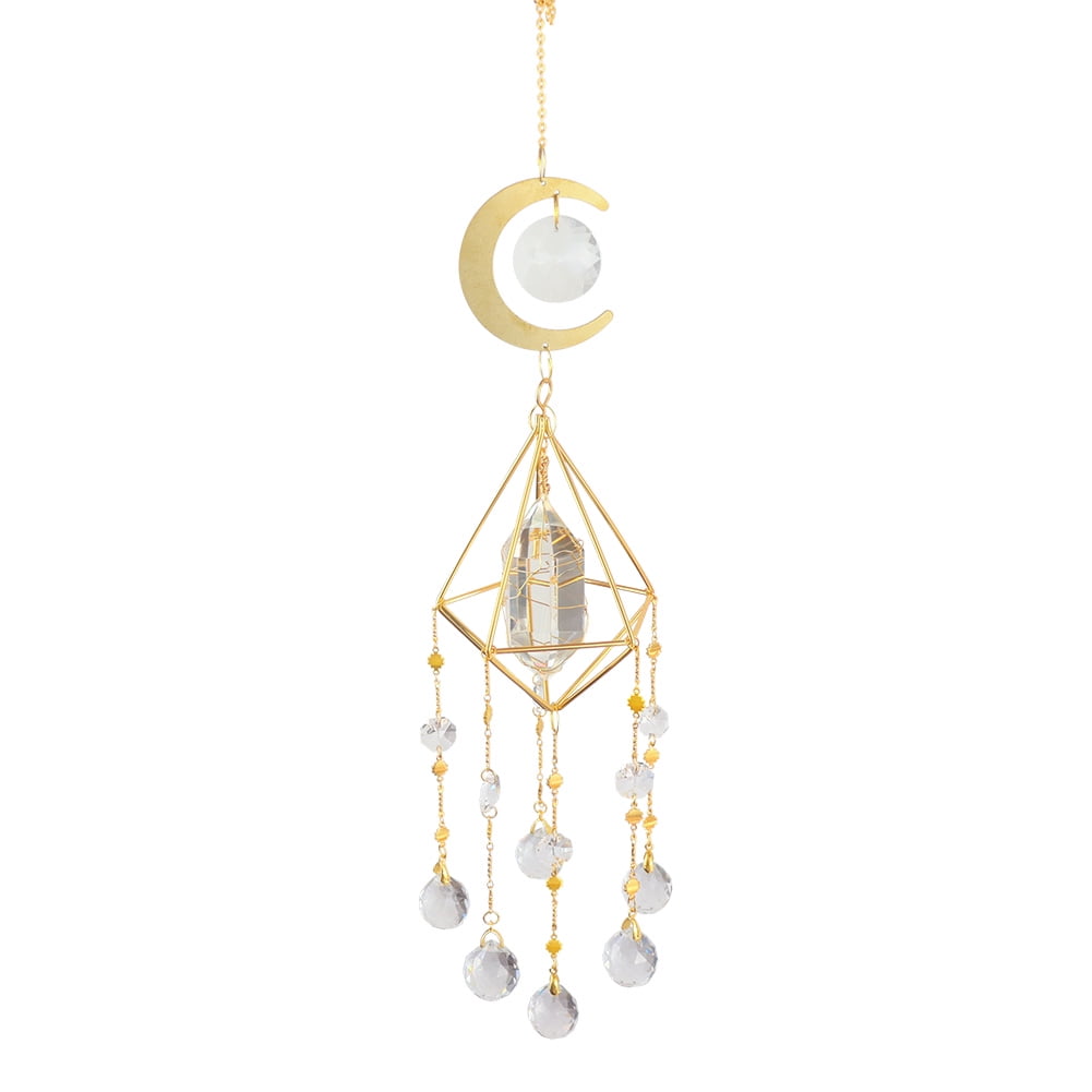 20 Crystal 6" Hexagonal Cut SUNCATCHER Prism Lighting  Glass Chandelier 1 HOLE 