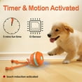 thumbnail image 3 of Peppy Pet Ball for Dogs, Dog Interactive Toys,Motion Activate Rolling Ball for Puppy/Small Dogs, Automatic Moving Toy,USB Rechargeable-Orange, 3 of 6