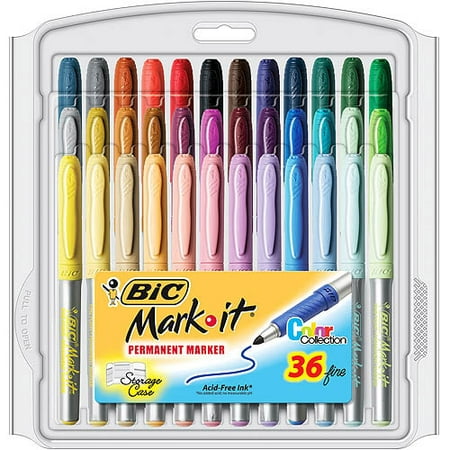 BIC Marking Permanent Marker Fashion, Fine Point, 36-Count, (Best Markers For Fashion Design)