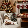 thumbnail image 4 of Lwlmwt Christmas Pillowcase,Christmas Snowman Reindeer Throw Pillow Covers,Decorative Pillowcover for Couch Sofa Livingroom Outdoor Christmas Home Decor, 4 of 5