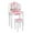 Pink Snow, variant on Zimtown Kid's Vanity Table Wooden Makeup Desk,Kids Makeup Set with Accessories,Stool,Drawer White