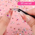 thumbnail image 3 of Jremg 2000 piezas de adornos 3D multicolor con strass para uñas, 3 of 7