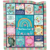 Nurse Gifts for Women, Mothers Day Birthday Gifts for Nurses Throw Blanket 50"X60", Rn Gifts for New Nurses Practitioner, Nursing Student Graduation Retirement Gifts, Nurse Week Day Gifts