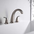 thumbnail image 2 of sumerain Two Handle Roman Tub Faucet Brushed Nickel with Valve, High Flow, 2 of 4