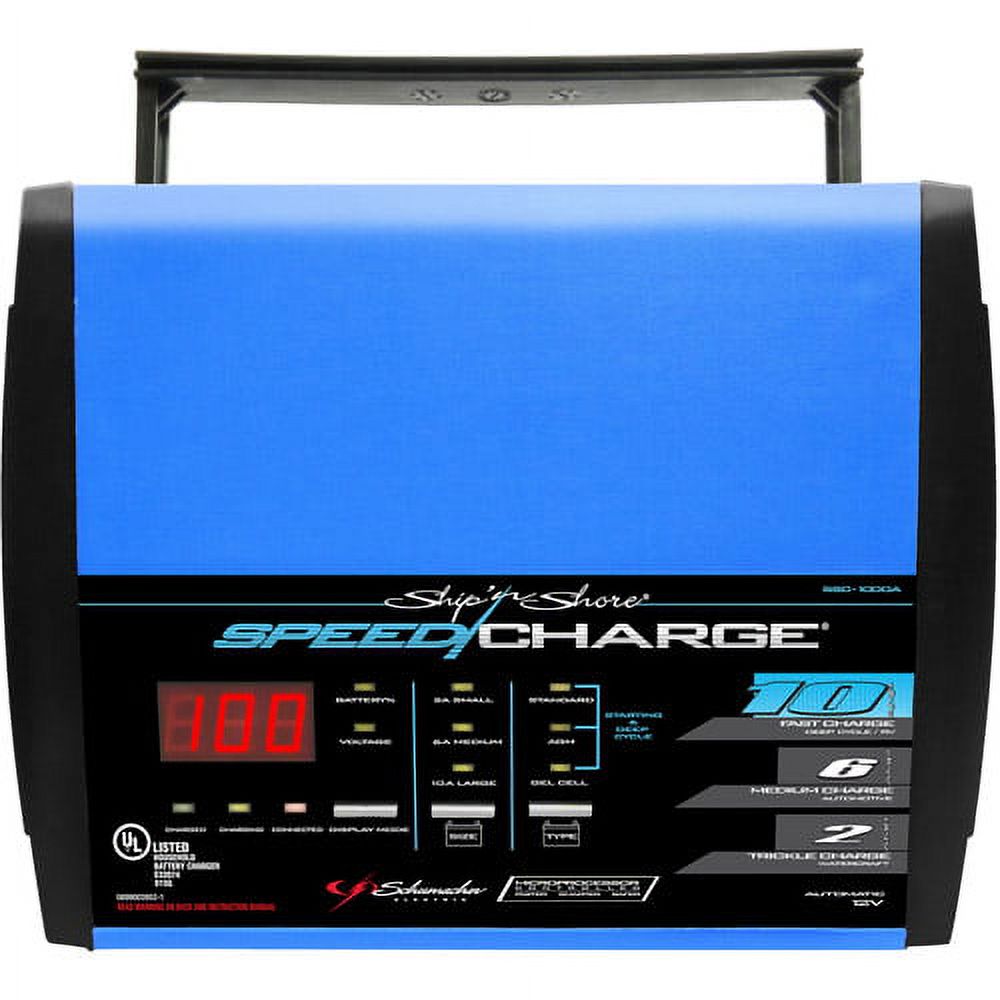 Schumacher SSC-1000A SpeedCharge 2/6/10 Amp Battery Charger and Maintainer - image 3 of 8