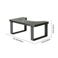thumbnail image 3 of KeirineCC Wooden Bathroom Toilet Stool Children's Toilet Step Stool Bathroom Footstool Improves Squatting Posture Sturdy And Lasting Suitable For Adults And Children,Black, 3 of 6