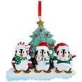 thumbnail image 1 of Árbol De Navidad Personalizado Pingüino Familia Adorno Diy Madera Manuscrita Decoración Colgantes Para Regalo De Navidad Yuarrent HA040828-02, 1 of 6