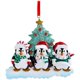 thumbnail image 1 of Árbol De Navidad Personalizado Pingüino Familia Adorno Diy Madera Manuscrita Decoración Colgantes Para Regalo De Navidad matsuzay HA040828-02, 1 of 6