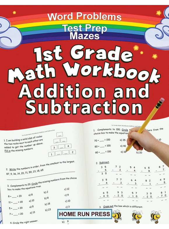 1st Grade Math Workbook Addition and Subtraction: Grade 1 Workbooks, Math Books for 1st Graders, Ages 4-8, (Paperback)