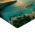 thumbnail image 2 of Ambesonne Hawaiian Fitted Sheet, Hanauma Bay on Oahu, Twin Size, Turquoise Green Yellow, 2 of 3