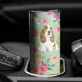 thumbnail image 3 of 20oz Basset Hound and Flowers Skinny Tumblers Stainless Steel Tumbler with Lid and Straw,Vacuum Insulated Double Wall Travel Tumbler Cups with Cleaning Brush for Coffee,Tea, 3 of 6