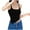 Black-03, variant on Women's Trendy Backless Vest - Slim Shapewear Sleeveless Built-in Bra Asymmetric Hem Camisole