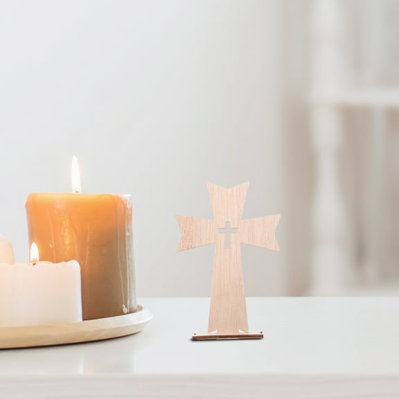 OHOIOLLA cross for crafts Wooden Cross Ornaments Wood Decoration Adults Giving 10pcs