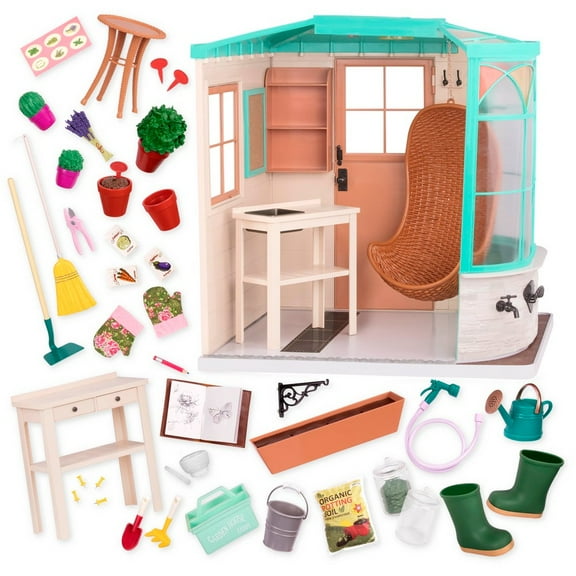 Our Generation Room to Grow Greenhouse Accessory Set for 18" Dolls-