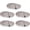 Silver, variant on 5 Pieces Strong Magnetic Brooch Converter Pin Keepers Harm-Free Clothing Magnet Buckle Tie Free Clothing Brooch Adapter