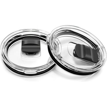 30 oz Tumbler Lid, Replacement Lids Compatible for YETI 30 oz Tumbler, 14 oz Mug and 35 oz Straw Mug, 2 Pack Travel Spill Proof Cup Lids Covers with Magnetic Slider Switch, BPA Free