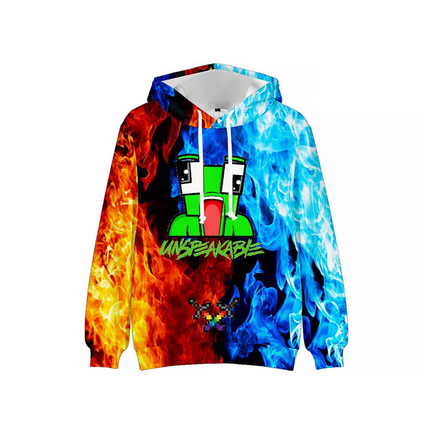 Unisex Adult Cool Rapper Hoodie Singer Hoodie 3D Hooded Pullover Sweatshirt